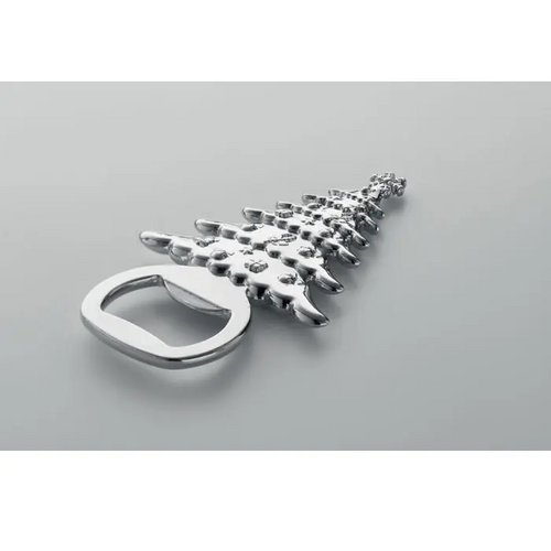 Flesopener kerstpatroon Notle mat zilver