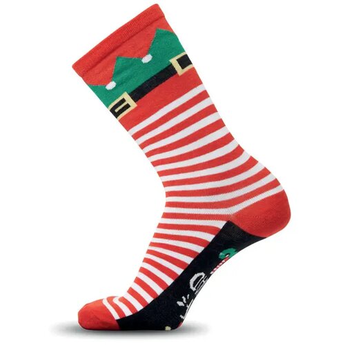 Paar kerstsokken l Soc large wit/rood