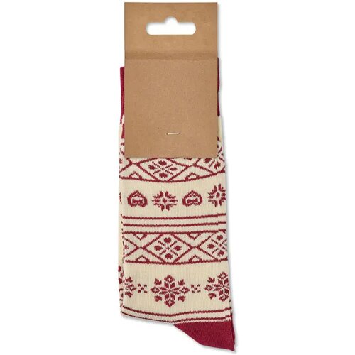 Paar kerstsokken l Soc large beige