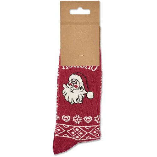 Paar kerstsokken m Soc medium bordeaux