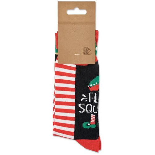 Paar kerstsokken m Soc medium wit/rood