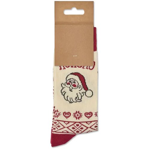 Paar kerstsokken m Soc medium beige