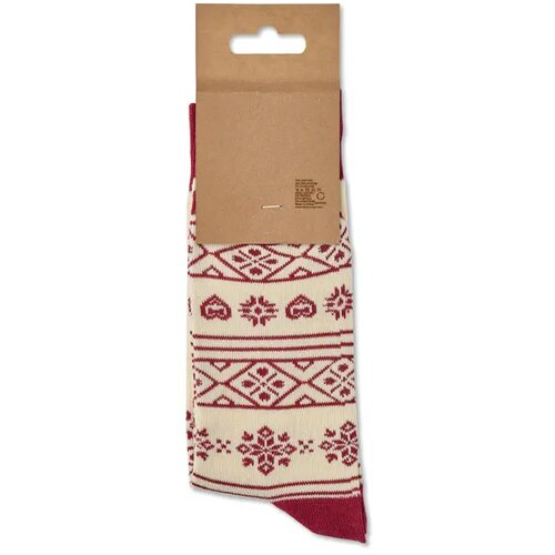 Paar kerstsokken m Soc medium beige