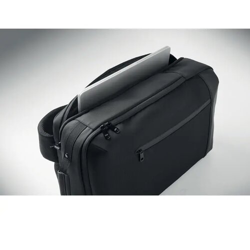 15" laptop jacquard rugzak Boston zwart
