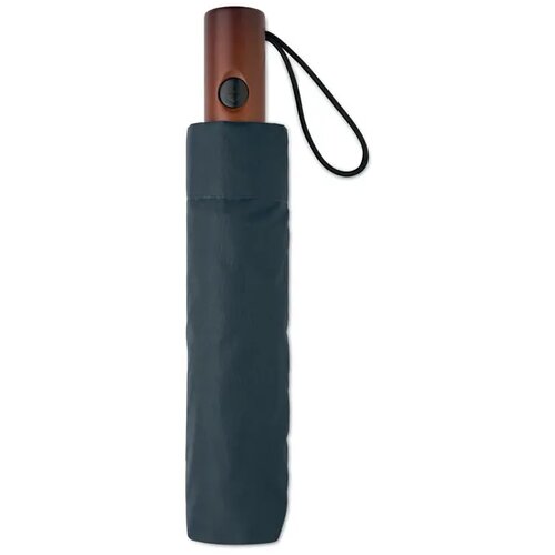 21" auto paraplu houten greep Rayna fold blauw