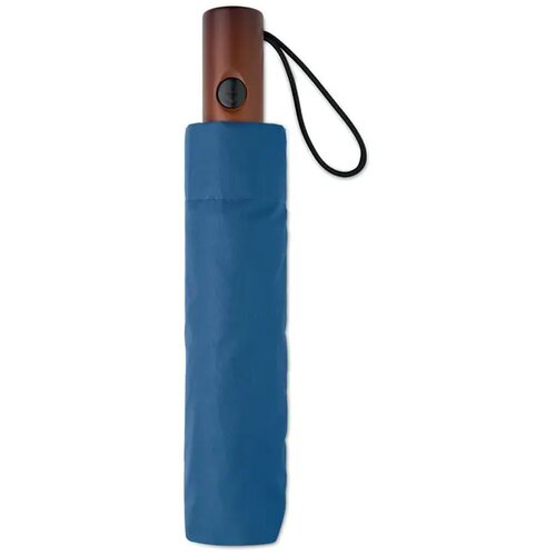 21" auto paraplu houten greep Rayna fold royal blauw