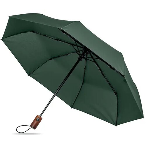 21" auto paraplu houten greep Rayna fold groen