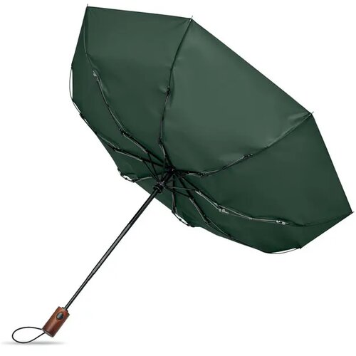 21" auto paraplu houten greep Rayna fold groen