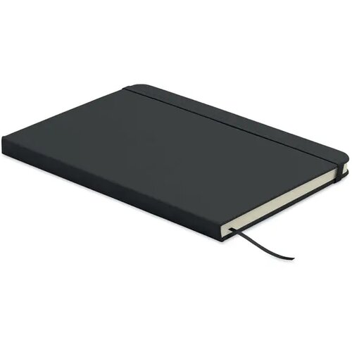 A5 gerecycled pu notitieboek Arcoloop zwart