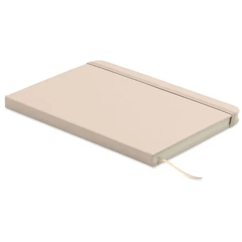 A5 gerecycled pu notitieboek Arcoloop gebroken wit