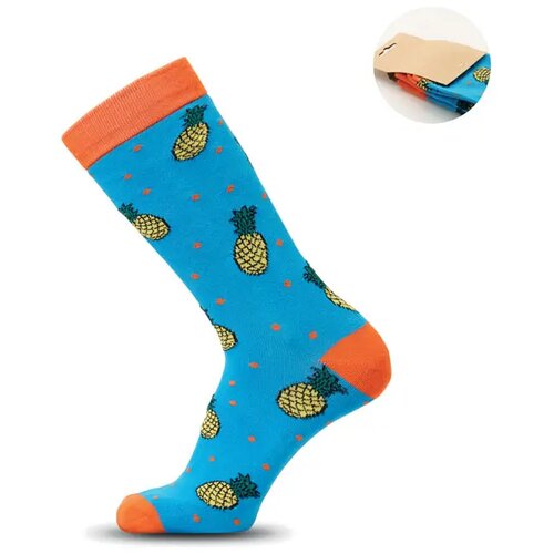 Sokken met een grappig patroon Funny m turquoise