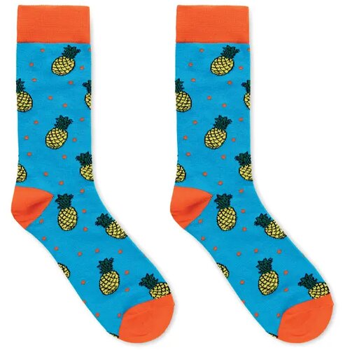Sokken met een grappig patroon Funny m turquoise