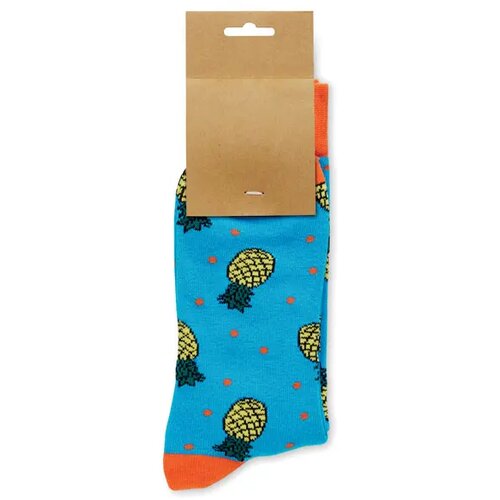 Sokken met een grappig patroon Funny m turquoise