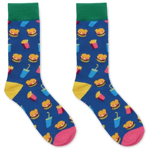 Sokken met een grappig patroon Funny m royal blauw