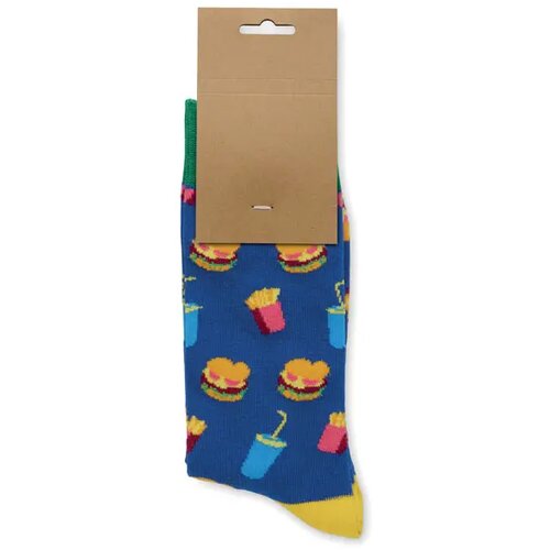 Sokken met een grappig patroon Funny m royal blauw
