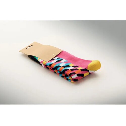 Sokken met een grappig patroon Funny m fuchsia