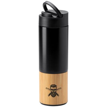 COIBA RVS dubbelwandige fles zwart 450 ml 450 ml