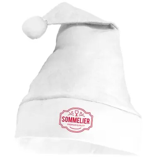 SANTA kerstmuts wit