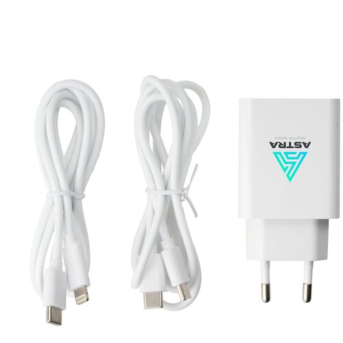 2-In-1 Rcs Cable Charging Set Oplaadset Wit