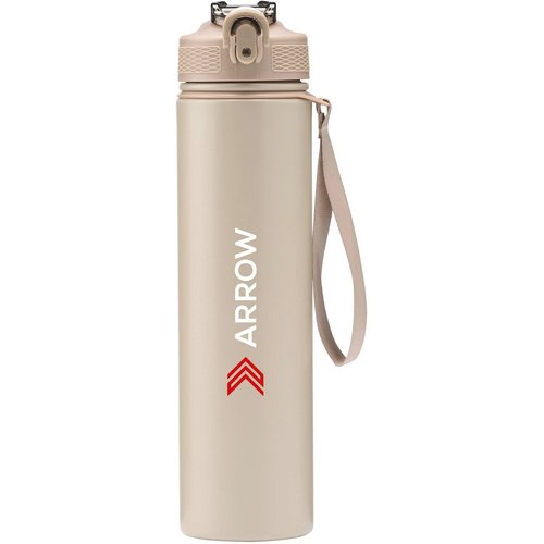 Aquasteel Rcs Recycled Water Bottle 750 Ml Drinkfles Beige 750 ml 750 ml