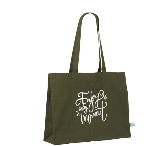 Eco Shopper Organic Cotton (180 G/M²) Tas Olijfgroen