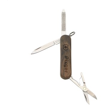 Victorinox Classic Sd Wood Zakmes Bruin